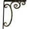 Ekena Millwork Avery Wrought Iron Bracket, (Single center brace), Antiqued Pale Gold 1 1/2"W x 12"D x 15"H BKTM01X12X15SAVAPG - alternate 2